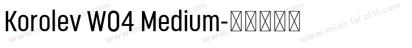 Korolev W04 Medium字体转换